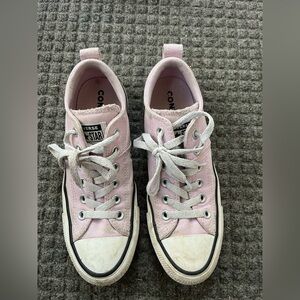 GUC Converse All Star Unisex Pink Lace-Up Canvas Sneakers - Women's 7